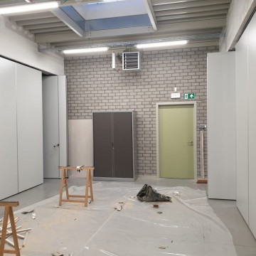 2020-11 Plaatsing tussenwanden (1) - Scoutslokalen Imbroek te Zaventem 